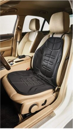 Ultimate Speed Warmte Autostoel Mat - Verwarmingskussen Kussen Auto - 12V Auto Verwarming Zitkussen - 12 Volt Kussen Rug Nek Shouders - Stoelverwarming Bureaustoel Bank - 2 Standen 98 X 48 X 1.6 Zwart -Auto-Onderdelenwinkel 681x1200 1