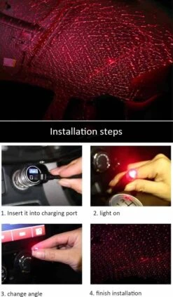 Merkloos Sterrenhemel Projector Nacht Lamp[Auto] Binnenverlichting [ Game Room][ Sfeer Verlichting Huis ][Slaap Verlichting] [Ambiance Verlichting] 1 Jaar Garantie!