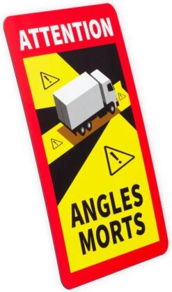 Brute Strength - Voordeelset 3 Magneet Stickers Dode Hoek Frankrijk Vrachtwagen - Camion - Attention Angles Morts - Duurzame Kwaliteit - Formaat 17 X 25 Cm -Auto-Onderdelenwinkel 709x1200 2