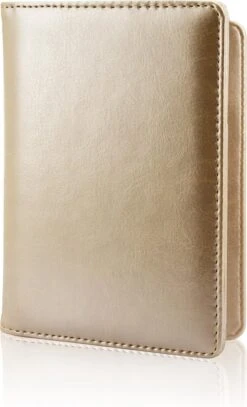 Goodline® - Autopapieren Hoes / Kentekenbewijs Mapje - V1 - Champagne Goud