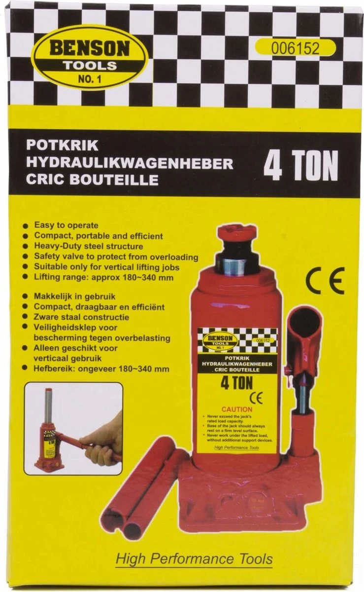 Benson Hydraulische Potkrik 4 Ton 8 Benson Hydraulische Potkrik 4 Ton - Afbeelding 6