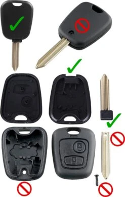 Merkloos Citroen Saxo Picasso Xsara Berlingo Peugeot Partner Expert Boxer - Sleutel - Sleutelbehuizing - SX9 - Klik Systeem - Zonder Schroefje -Auto-Onderdelenwinkel 759x1200 1