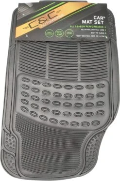 Universele Hoogwaardige Automatten Set Van Rubber - Voor 65 X 41 CM - Achter 40 X 41 Cm - All Season Automatten Set - Waterproof Automatten - Auto-interieur Bescherming - Winter Automatten Set - Automatten Voor In De Winter- BMW/Audi/VW/Toyota Matten