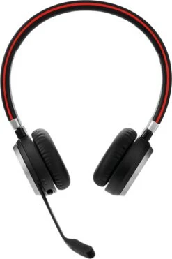 Jabra Evolve 65 Second Edition - UC On Ear Koptelefoon Bluetooth, Radiografisch Telefoon Stereo Zwart Noise Cancelling,
