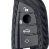 Merkloos Zachte Carbon Sleutelcover Met Knoppen - BMW - Sleutelhoesje Voor BMW 1 Serie / 3 Serie / 5 Serie / 7 Serie / X1 / X3 / X4 / X5 / F16 / G20 / G30 / F11 / M - Siliconen Materiaal - Sleutel Hoesje Cover - BMW Auto Accessoires -Auto-Onderdelenwinkel 801x1200 5