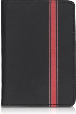 Kwmobile Hoes Voor Kentekenbewijs En Rijbewijs - Omslag Met Pasjeshouder In Rood / Zwart - Imitatieleer - Rallystrepen Design -Auto-Onderdelenwinkel 803x1200