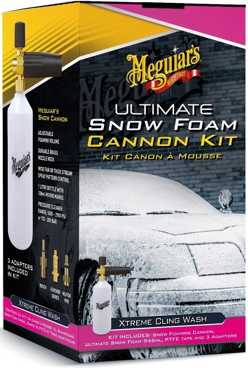 Meguiars Meguiar's Ultimate Snow Foam Cannon Kit - Schuimpistool 3 Meguiars Meguiar's Ultimate Snow Foam Cannon Kit - Schuimpistool