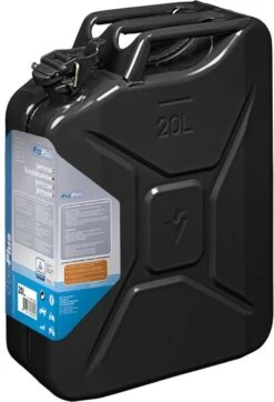 PROPLUS Pro Plus Jerrycan 20 Liter - Metaal - Zwart - UN- En TÜV/GS Gekeurd -Auto-Onderdelenwinkel 819x1200