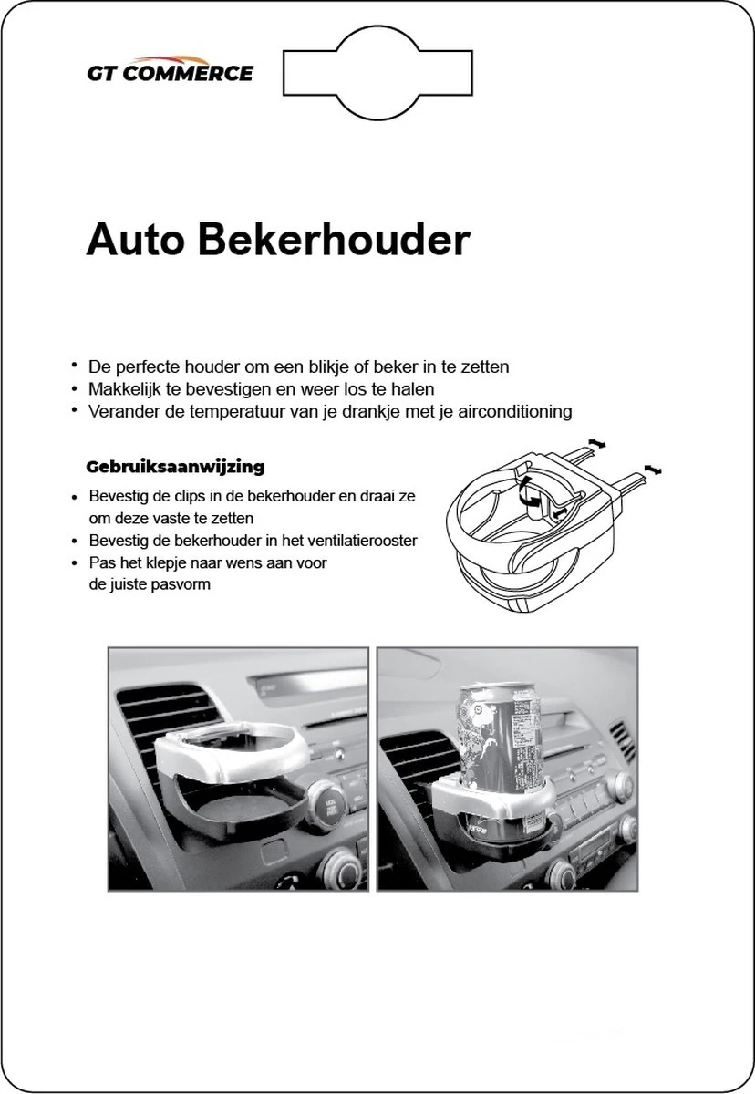 Universele Zwarte Bekerhouder Auto | Blikjeshouder Ventilatierooster | Auto Drankhouder | Car Can Holder / Frisdrank Houder Voor Voertuig 4 Universele Zwarte Bekerhouder Auto | Blikjeshouder Ventilatierooster | Auto Drankhouder | Car Can Holder / Frisdrank Houder Voor Voertuig - Afbeelding 2