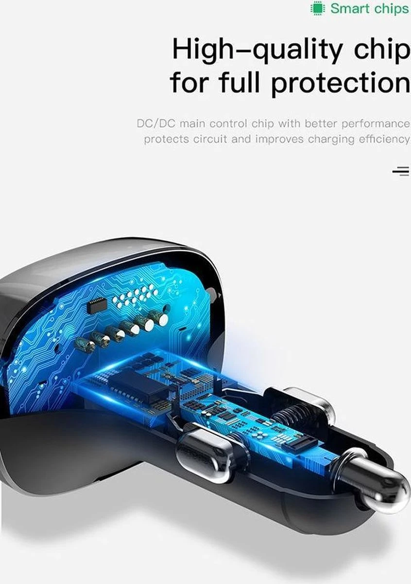 Baseus Baseus Bluetooth Muziek FM Transmitter En Dubbele USB Poort Autolader 16 Baseus Baseus Bluetooth Muziek FM Transmitter En Dubbele USB Poort Autolader - Afbeelding 14