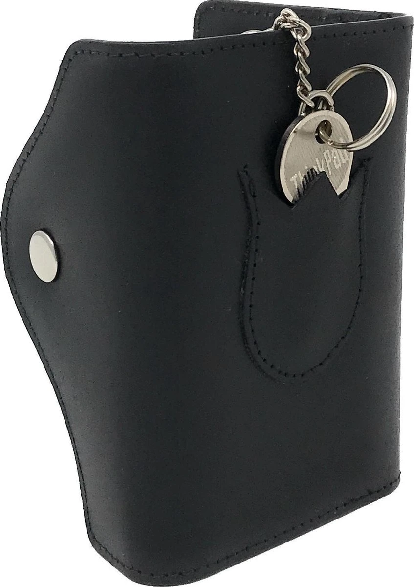 Su.B.dgn - Leren Sleuteletui - Sleutelmapje - Met Pasjeshouder En Ritsvakje Voor Muntgeld - Zwart 12 Su.B.dgn - Leren Sleuteletui - Sleutelmapje - Met Pasjeshouder En Ritsvakje Voor Muntgeld - Zwart - Afbeelding 10