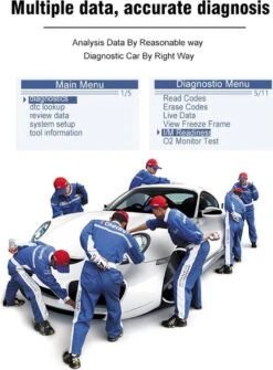 Merkloos Konnwei KW310 Multifunctioneel OBD2 + EOBD Scanner - Nederlandstalig - Motor Foutcode Lezen En Wissen - OBDII - Diagnose - Playback Data - PCM Data - O2 - EVAP - OBD 2 - Uitleesapparaat -Auto-Onderdelenwinkel 884x1200 3