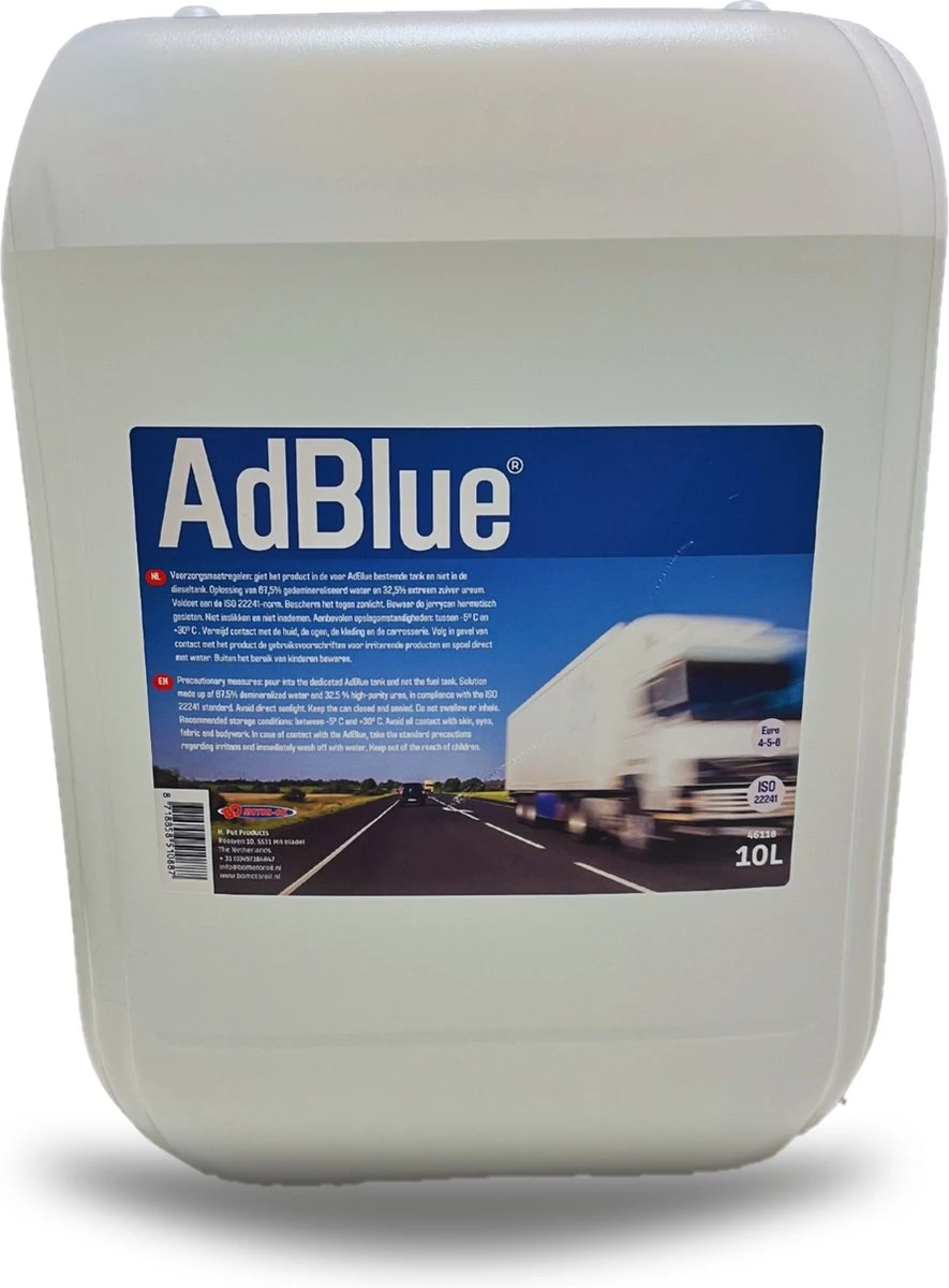 ADBLUE® - Voor Alle Automerken - BEST SELLER 2022 - Euro 4/5/6 - AUS32 - ISO22241 - Schenktuit - 10L 3 ADBLUE® - Voor Alle Automerken - BEST SELLER 2022 - Euro 4/5/6 - AUS32 - ISO22241 - Schenktuit - 10L