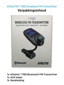 FM Transmitter Bluetooth Draadloze Carkit 2020 / MP3 Speler Mobiel / Handsfree Bellen In De Auto / AUX Input / Lader / USB Flash Drive / Muziek / Audio / Radio / SD/TF Kaart / Carkit Adapter T10D -Auto-Onderdelenwinkel 900x1200 41
