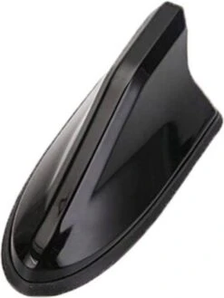 WiseGoods - Auto Antenne Haaienvin - Universeel Auto Antenne - Signaal Versterker - Shark Fin - Kort - Dakantenne - Zwart