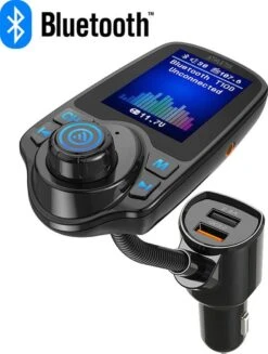 FM Transmitter Bluetooth Draadloze Carkit 2020 / MP3 Speler Mobiel / Handsfree Bellen In De Auto / AUX Input / Lader / USB Flash Drive / Muziek / Audio / Radio / SD/TF Kaart / Carkit Adapter T10D