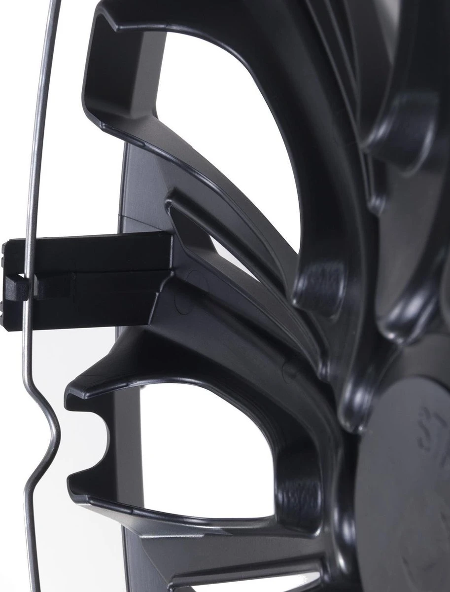 NRM Set Van 4 Stuk Wieldoppen 14 "STRONG Kleur - Zwart 8 NRM Set Van 4 Stuk Wieldoppen 14 "STRONG Kleur - Zwart - Afbeelding 6