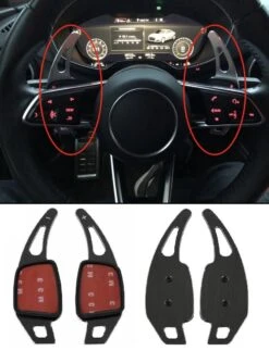 No Name Aluminium S-Tronic / DSG Flippers Schakel Paddles Stuurwiel Stuur Geschikt Voor Audi A3 S3 A4 S4 A5 S5 Q2 Q5 Q7 TT TTS