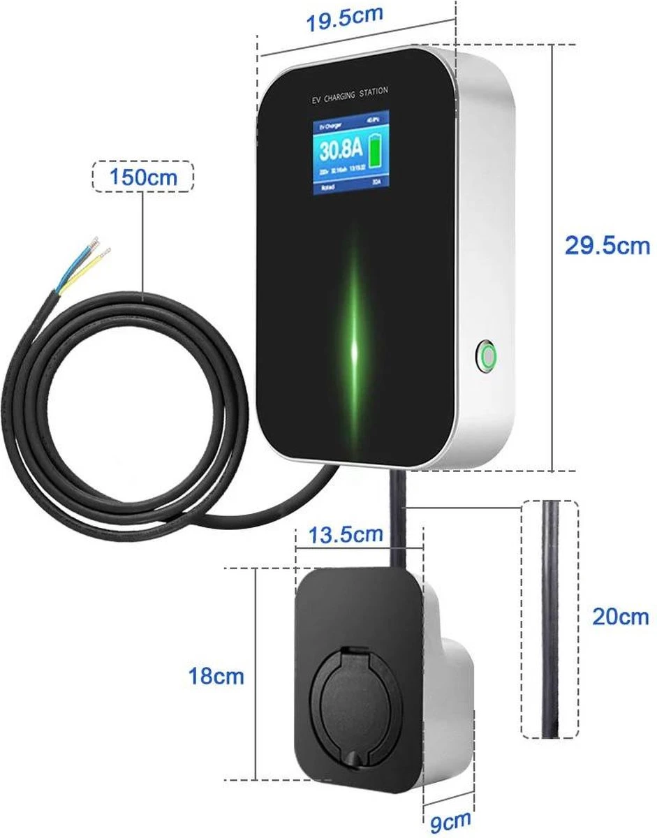 Besen Laadstation - 11kw Laadpaal - Met Socket & App 7 Besen Laadstation - 11kw Laadpaal - Met Socket & App - Afbeelding 5