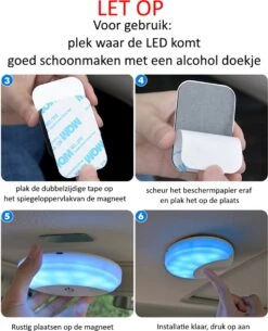 Levabe Auto-interieur - 2 Kleuren - Touch - Sfeerverlichting - Led Decoratie - Verlichting - Kleurrijk - Starlight - Leeslamp -Auto-Onderdelenwinkel 971x1200 2