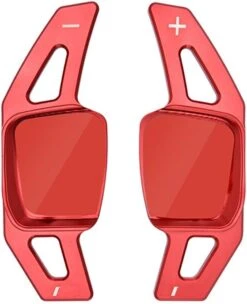 No Name Vw Golf 8 GTI GTD TSI TDI Variant R Line Red Aluminium DSG Flippers Schakel Paddles Stuurwiel Stuur Extentions -Auto-Onderdelenwinkel 975x1200 1