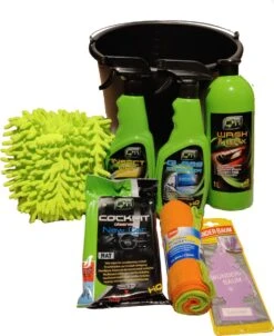 Autowas Voordeel Pakket - Reiniging Set - Auto Wassen - Exterieur - Interieur - Auto Shampoo - Emmer